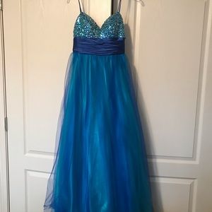 Blue Prom/ Pageant Gown
